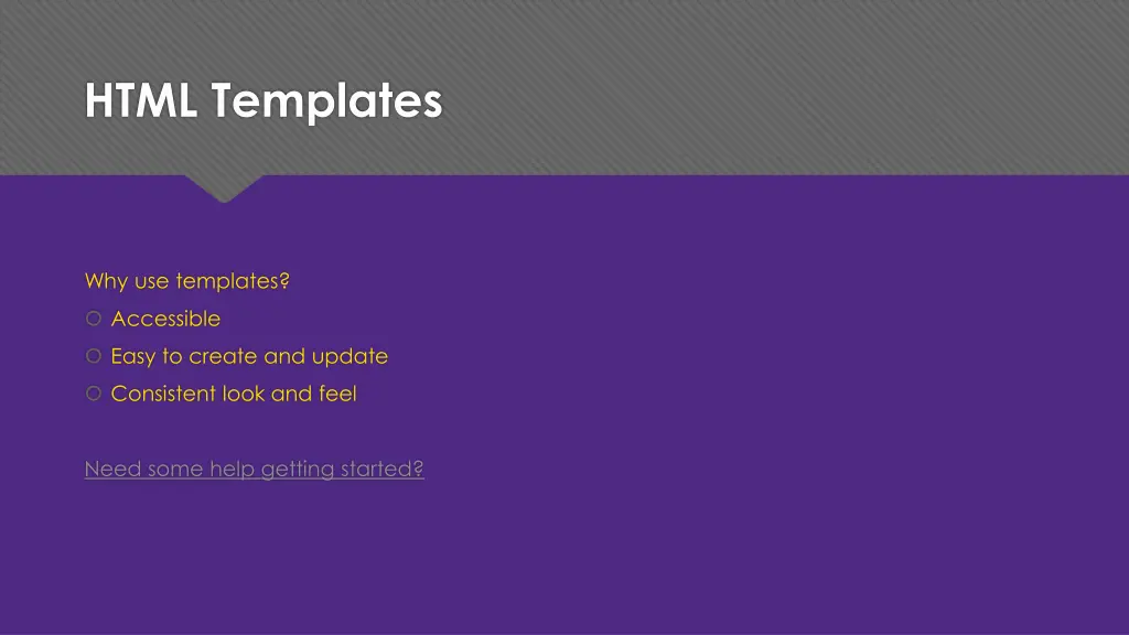 html templates