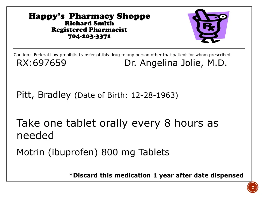 happy s pharmacy shoppe richard smith registered