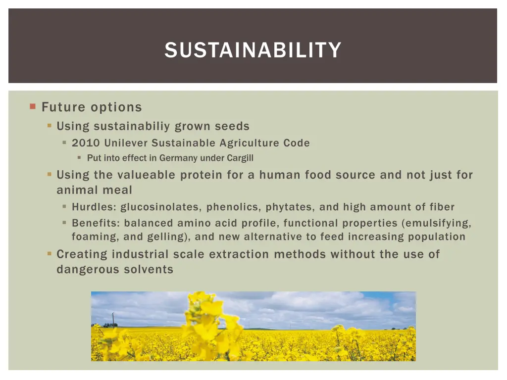 sustainability