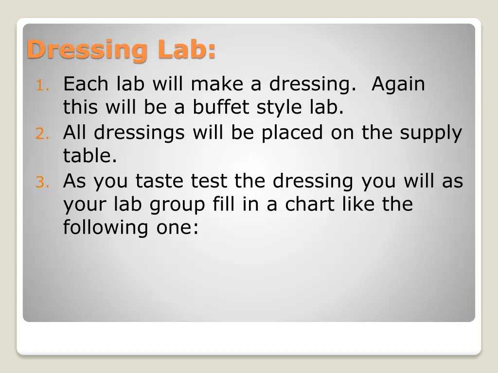 dressing lab