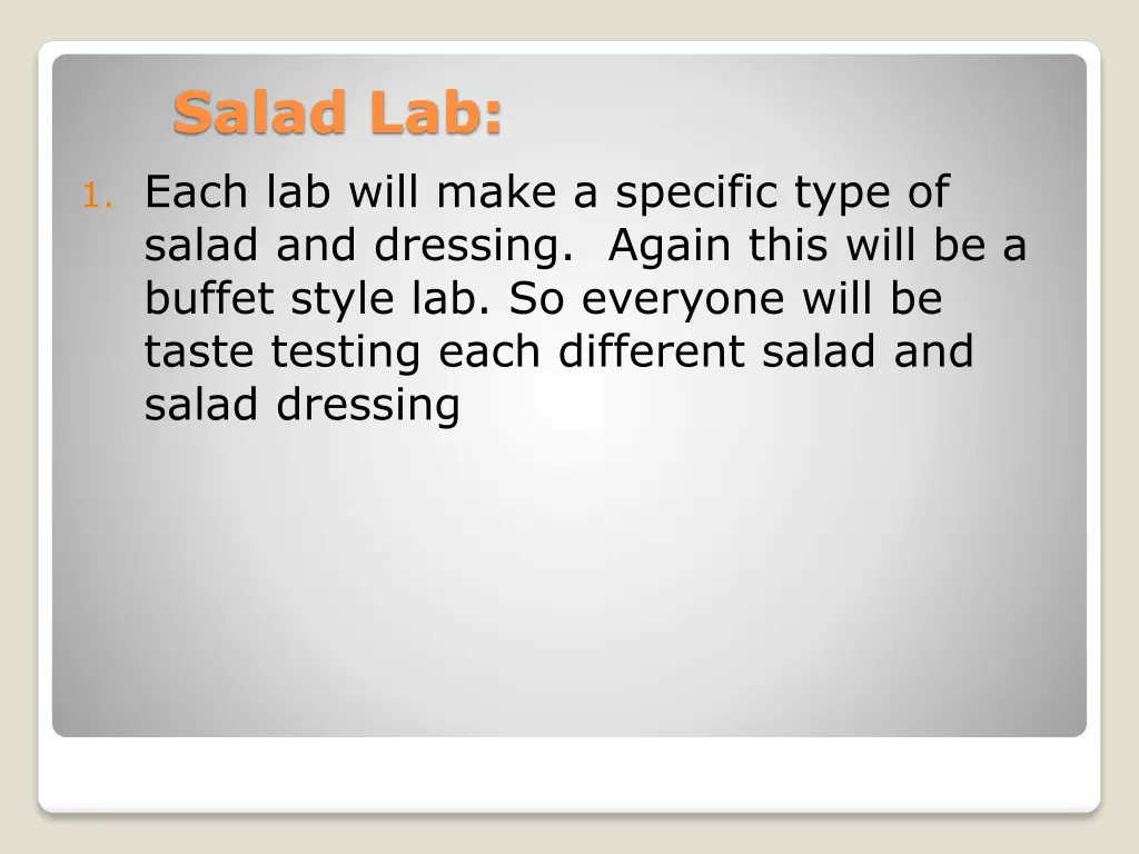 salad lab