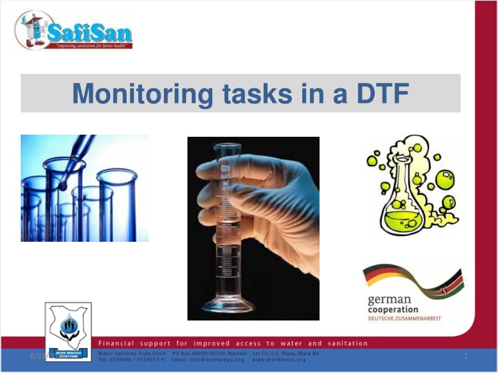 monitoring tasks in a dtf