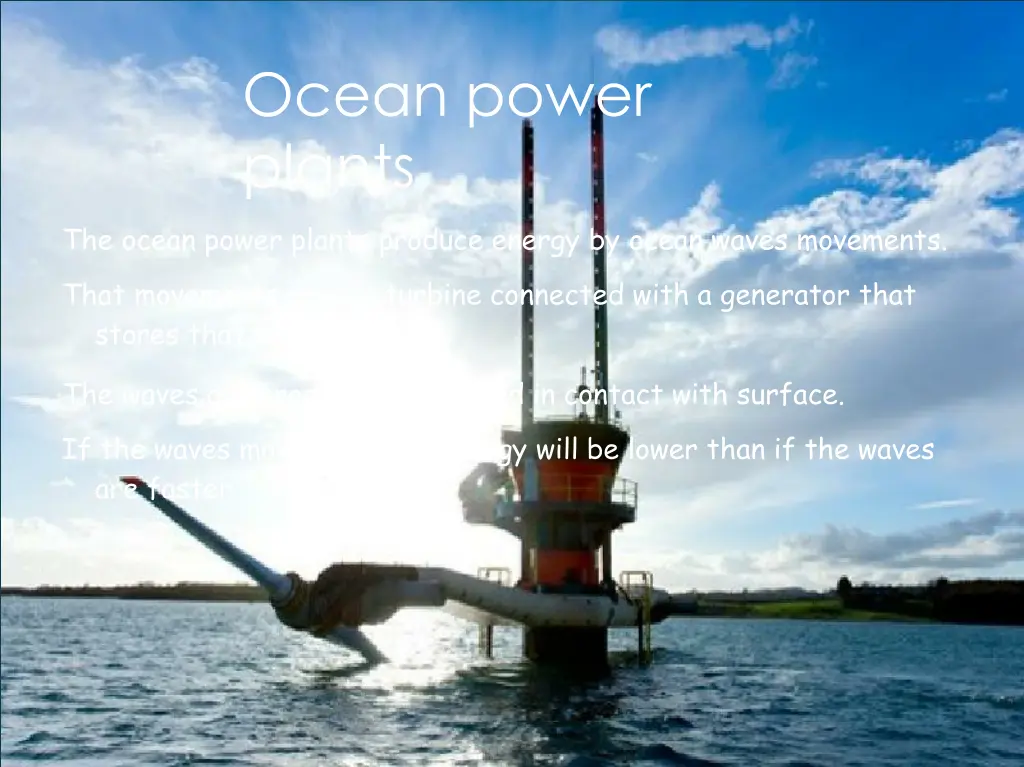 ocean power plants