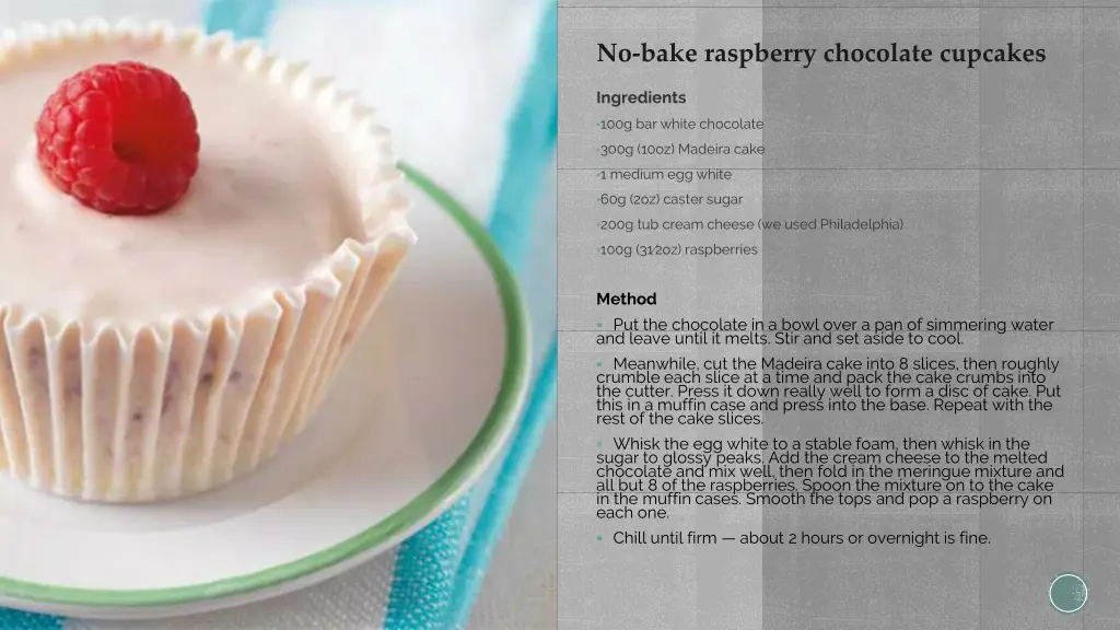 no bake raspberry chocolate cupcakes