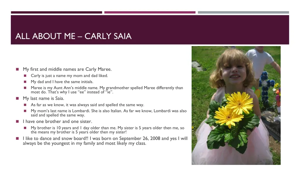 all about me carly saia