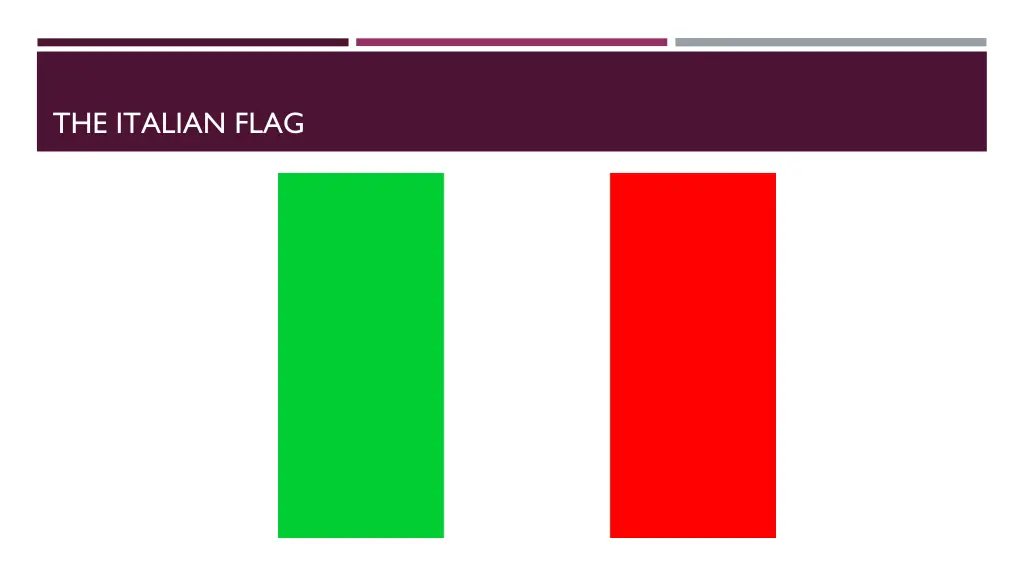 the italian flag