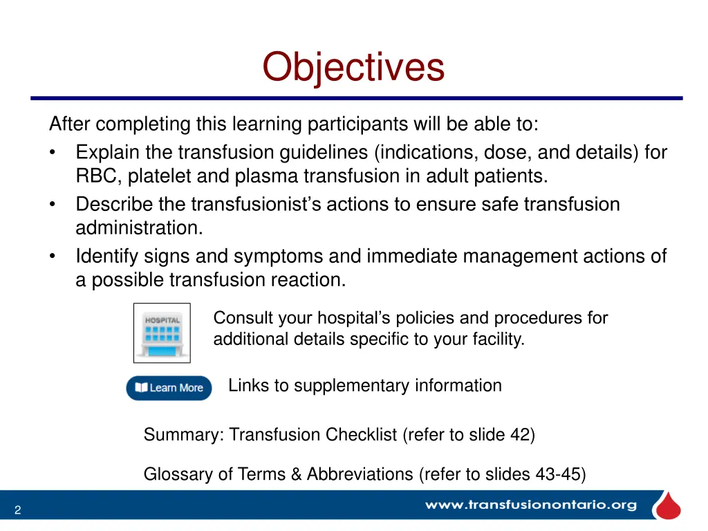 objectives