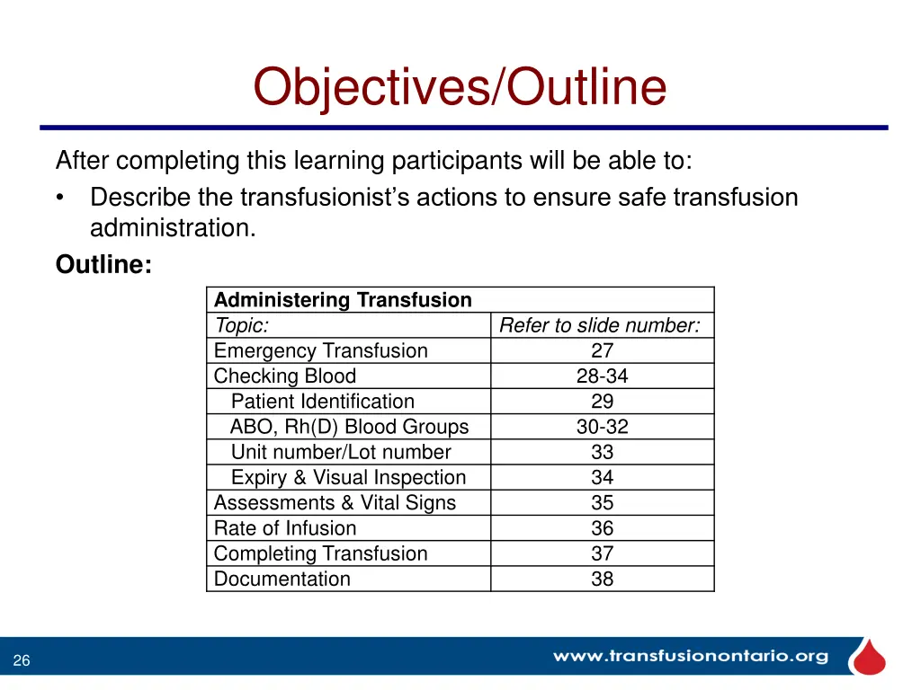 objectives outline 2