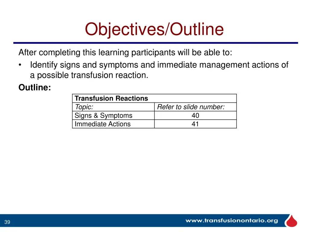 objectives outline 3