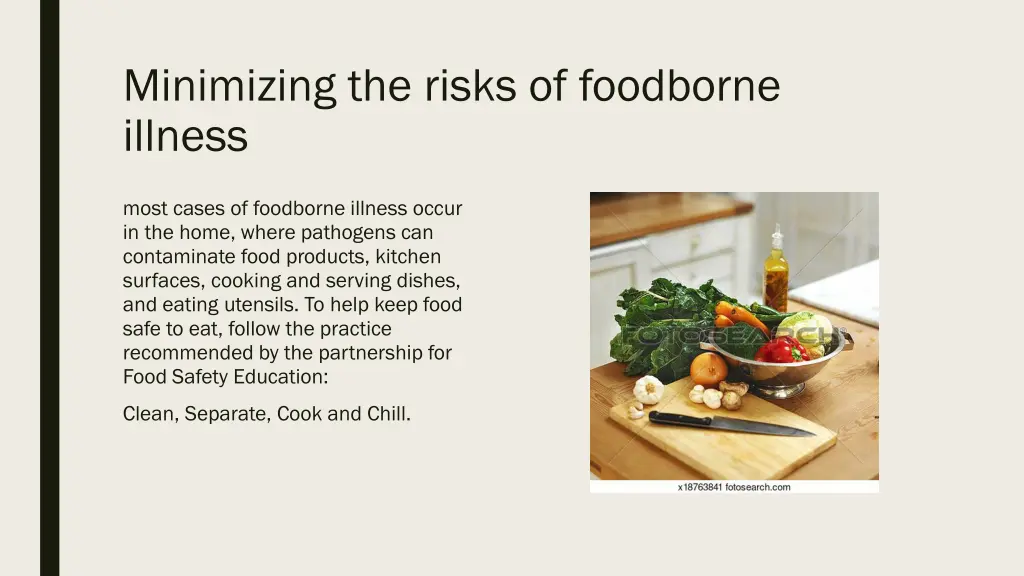 minimizing the risks of foodborne illness