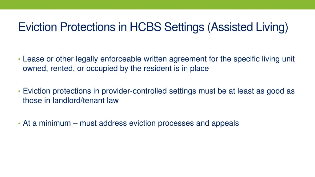 eviction protections in hcbs settings assisted 1