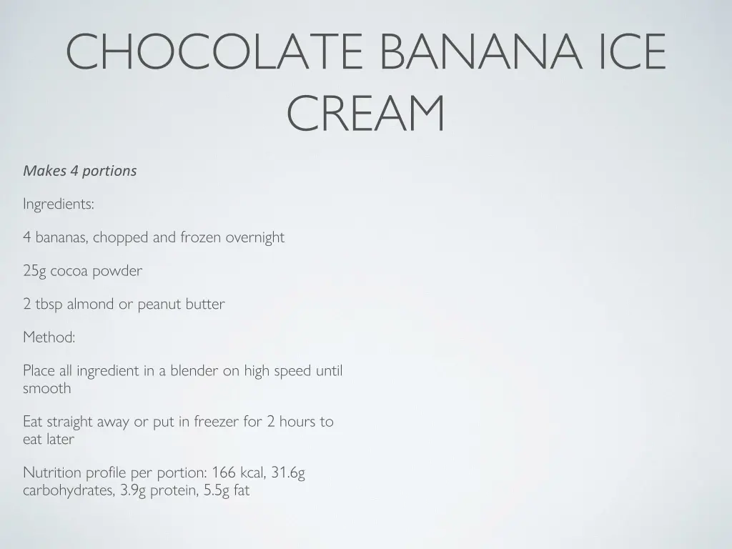 chocolate banana ice cream