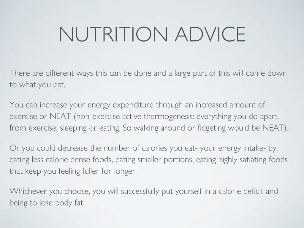 nutrition advice 1