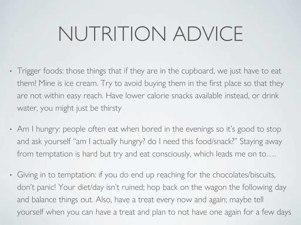 nutrition advice 2