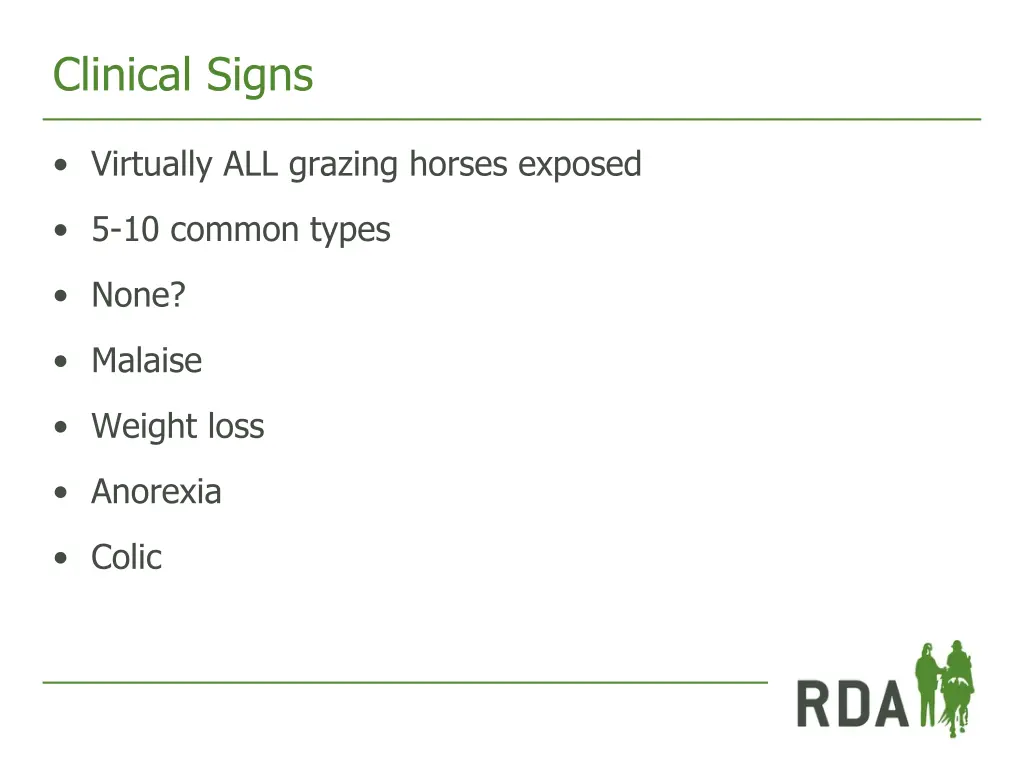 clinical signs