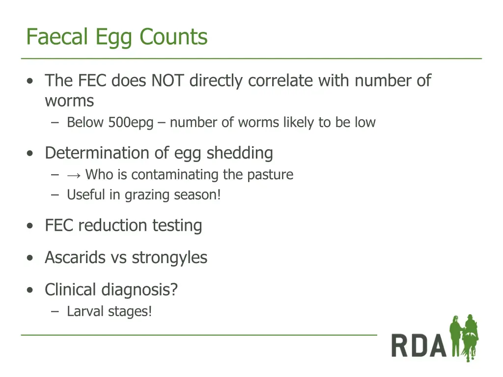 faecal egg counts