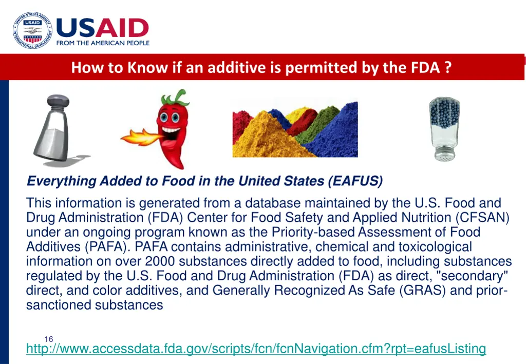 how to know if an additive is permitted by the fda