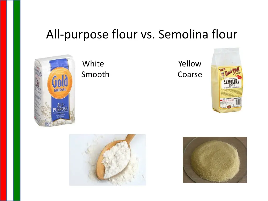 all purpose flour vs semolina flour