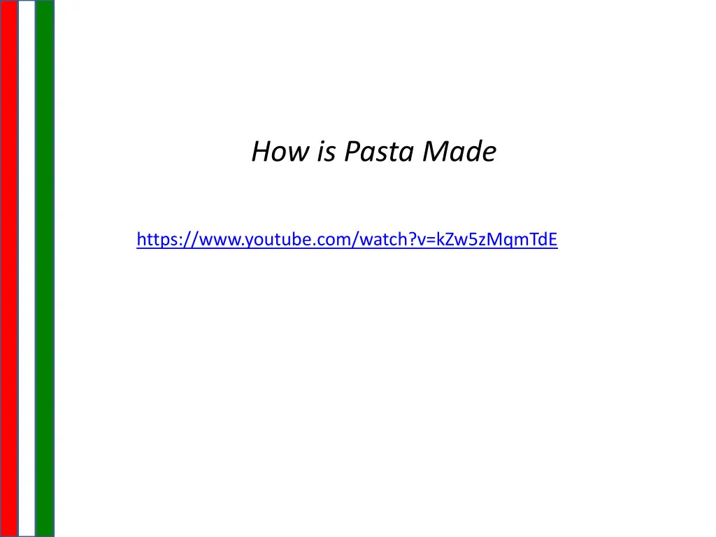 how is pasta made