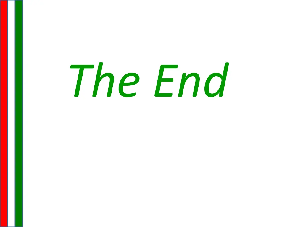 the end