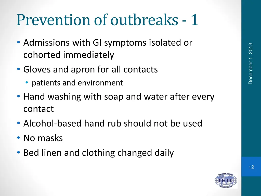 prevention of outbreaks 1