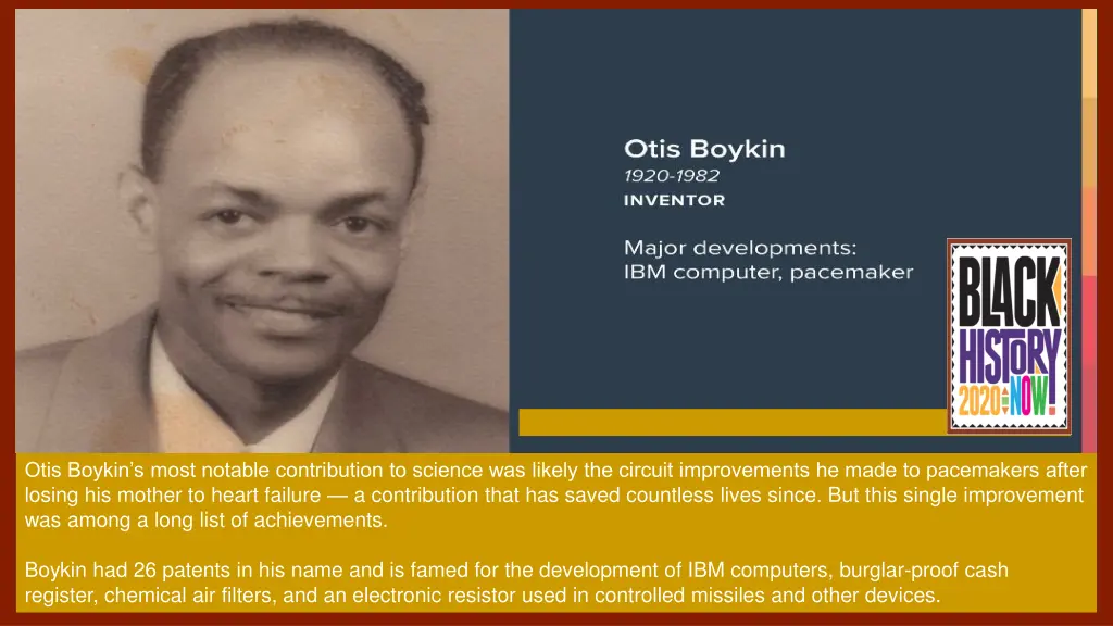 otis boykin s most notable contribution