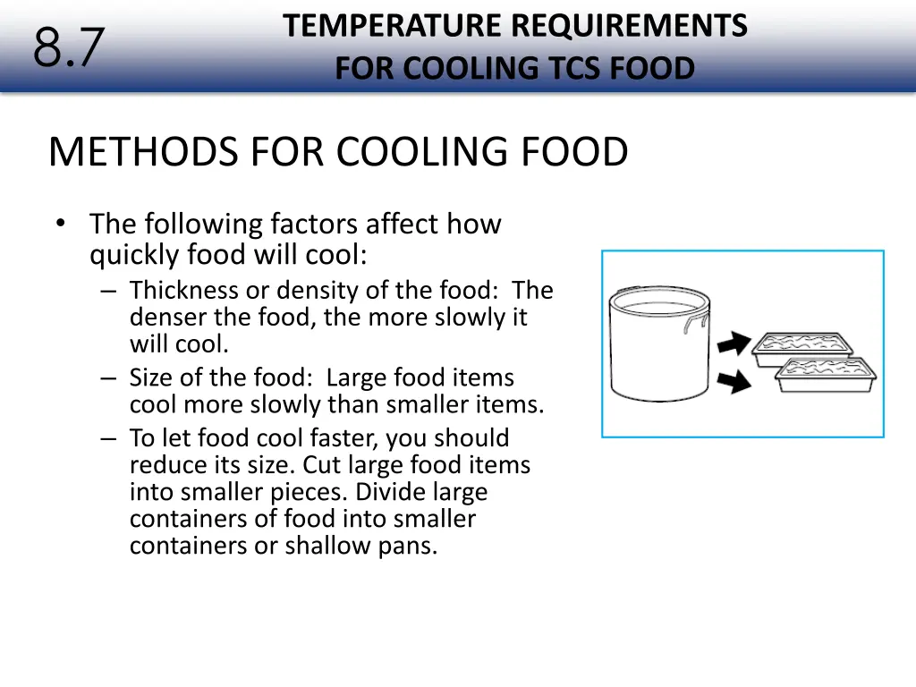 temperature requirements for cooling tcs food 2