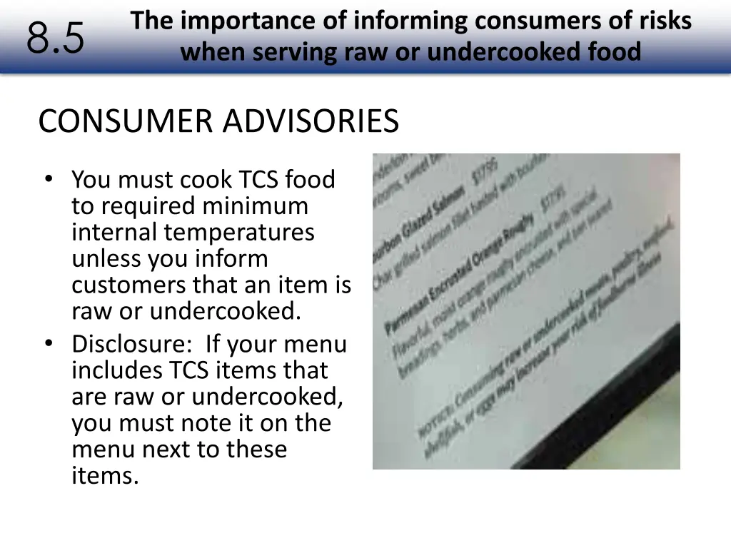 the importance of informing consumers of risks