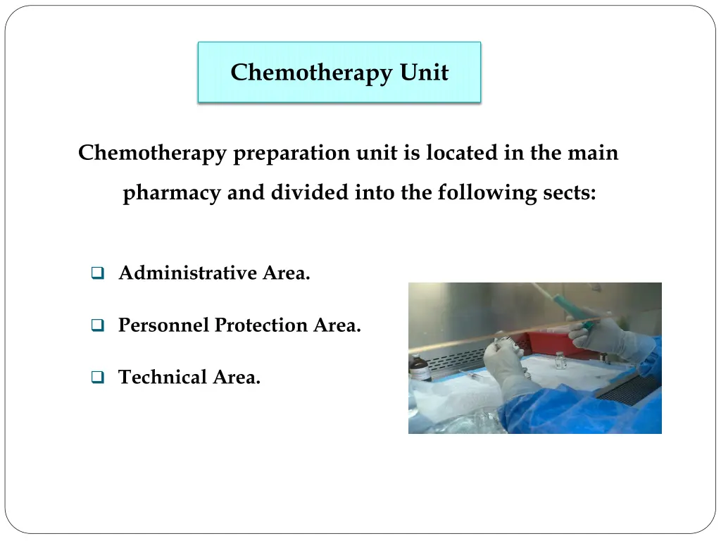 chemotherapy unit 1