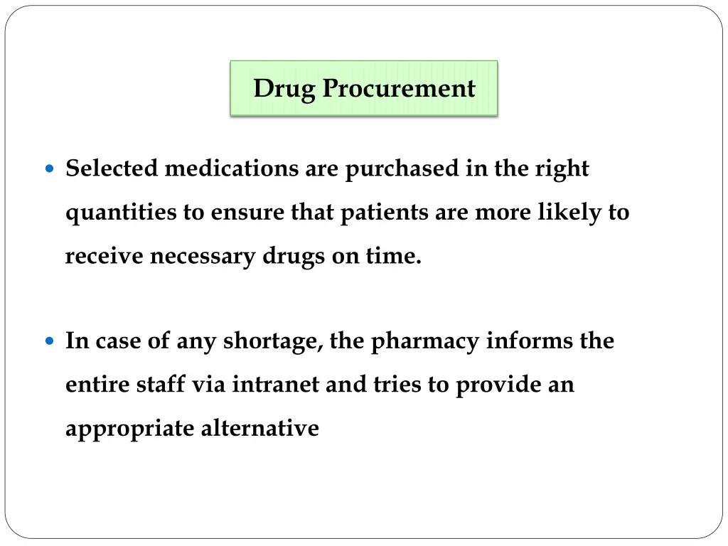 drug procurement