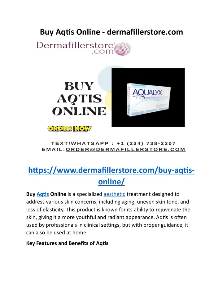 buy aqtis online dermafillerstore com