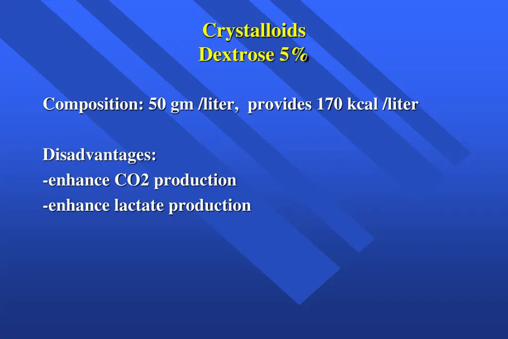 crystalloids dextrose 5