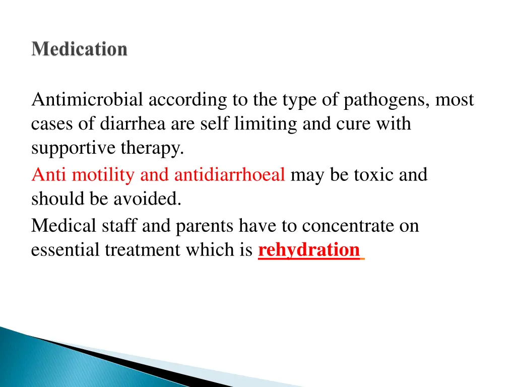 antimicrobial according to the type of pathogens