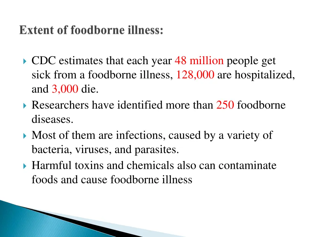 cdc estimates that each year 48 million people