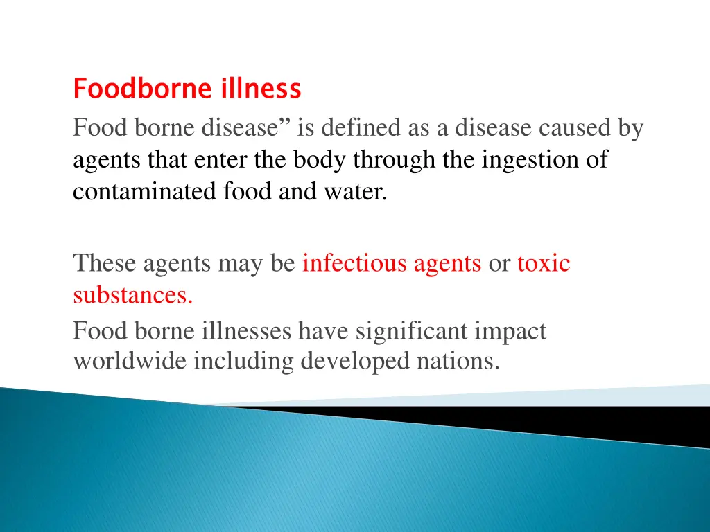 foodborne illness food borne disease is defined