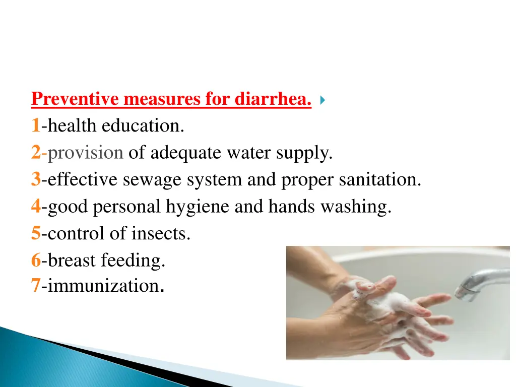 preventive measures for diarrhea 1 health