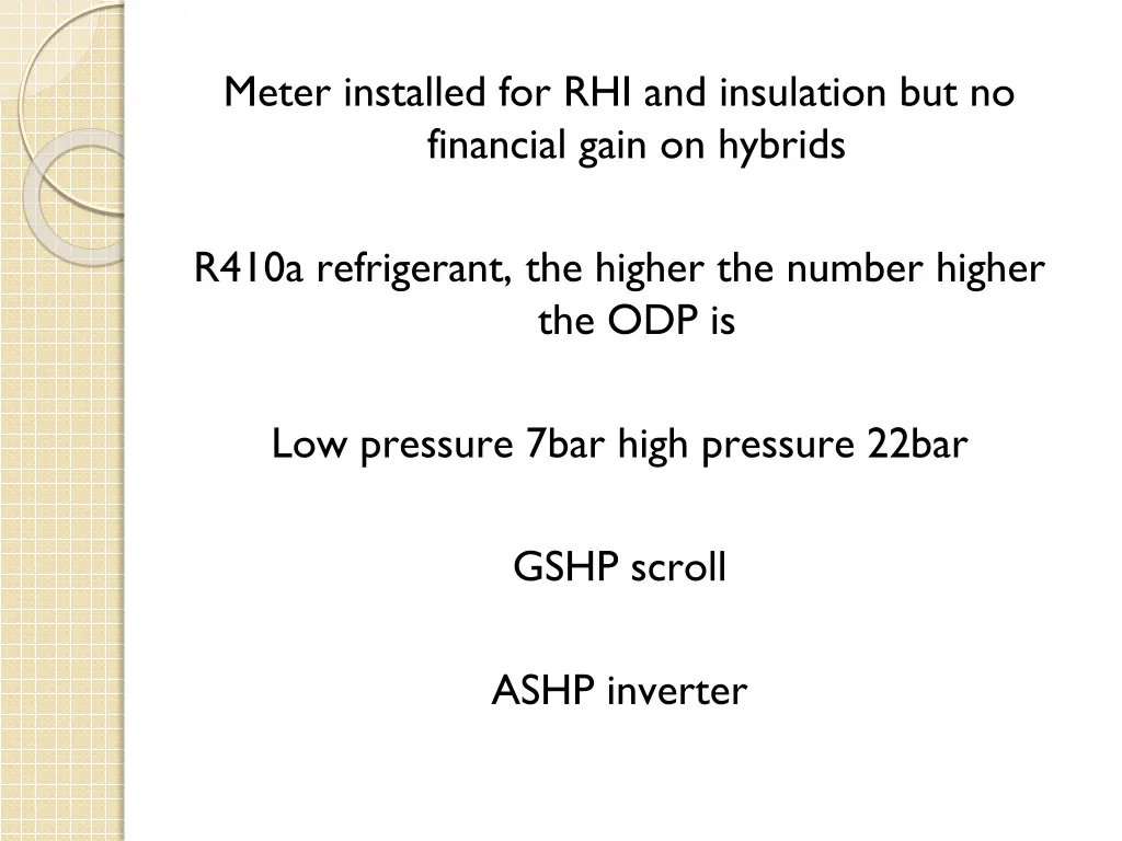 meter installed for rhi and insulation