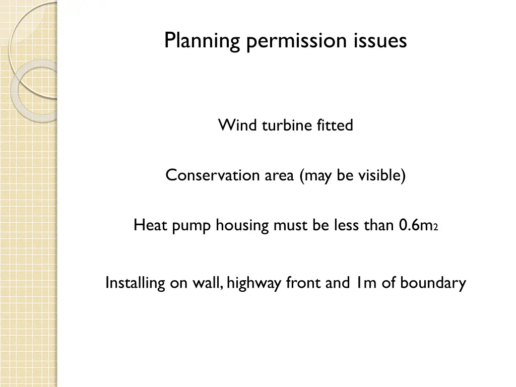 planning permission issues