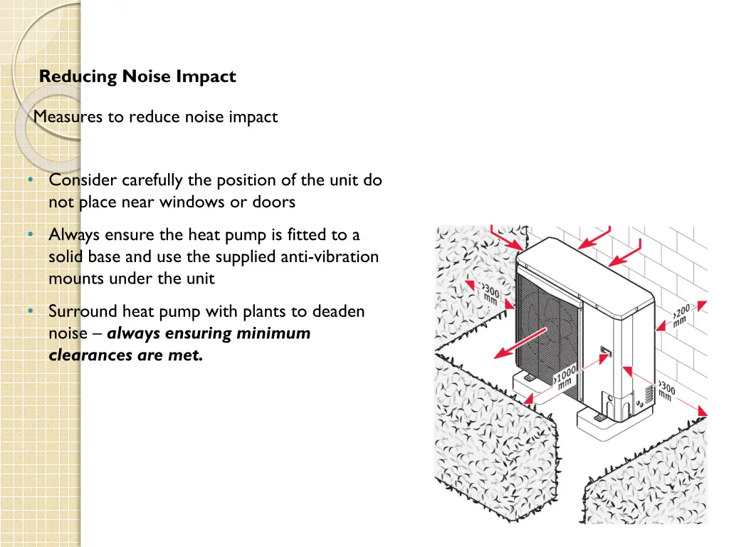 reducing noise impact