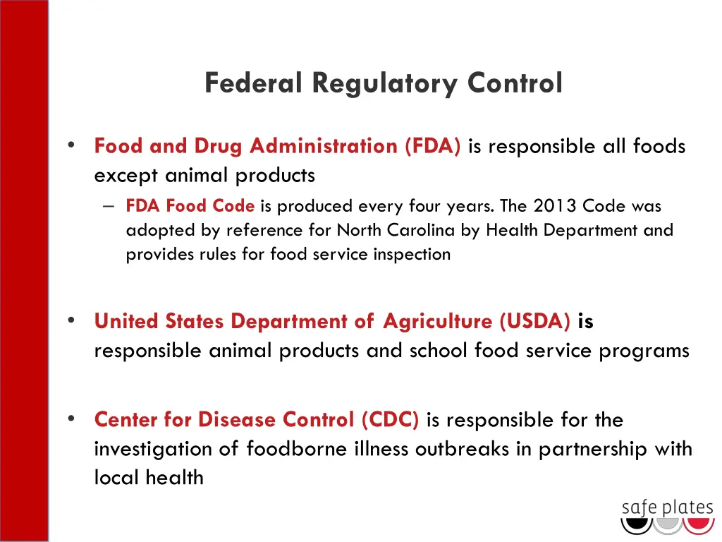 federal regulatory control