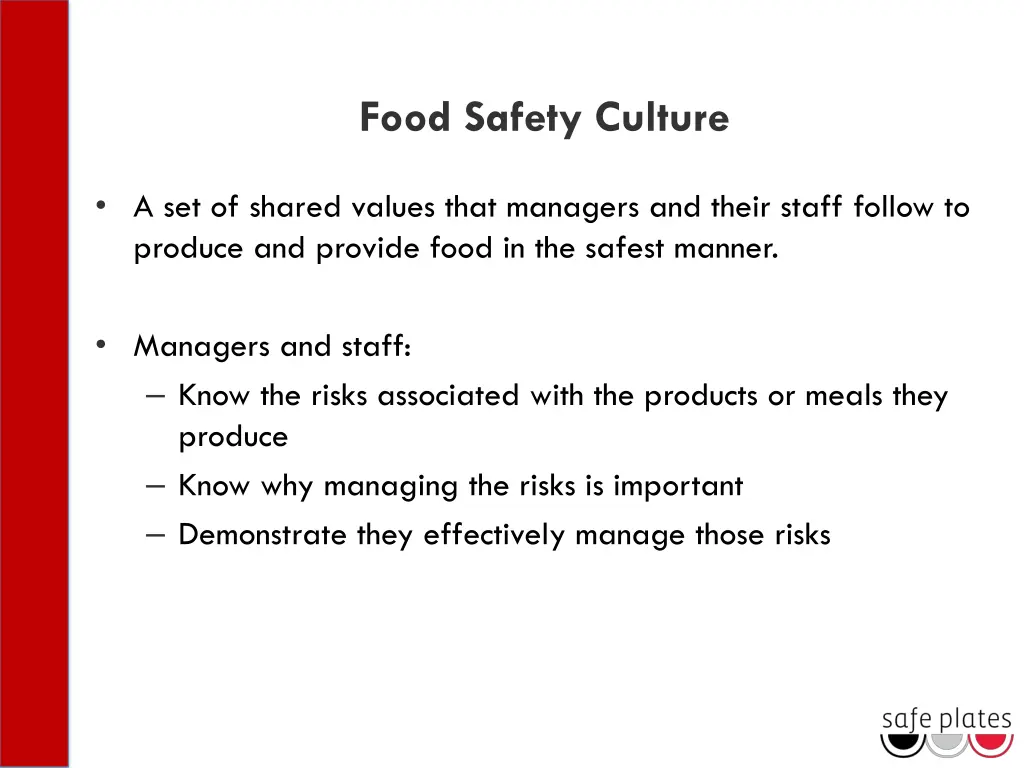 food safety culture