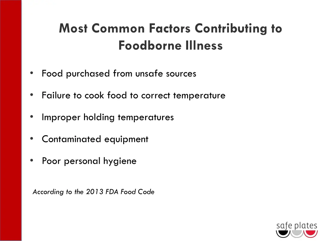 most common factors contributing to foodborne