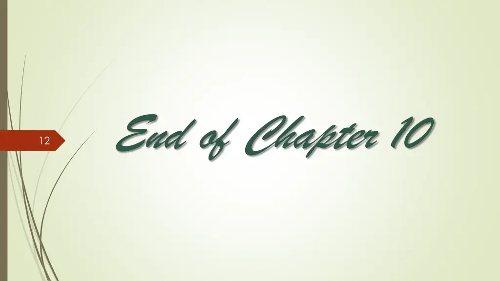 end of chapter 10