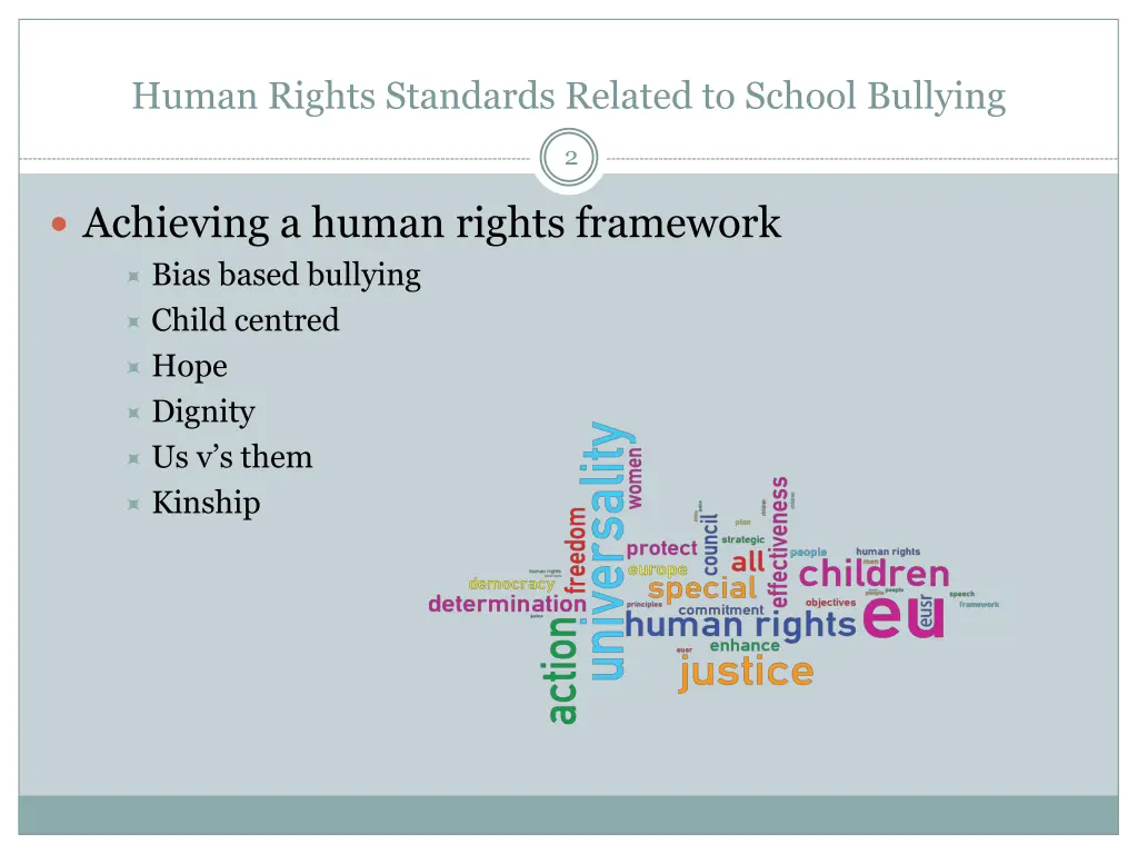 human rights standards related to school bullying 1