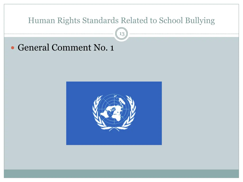 human rights standards related to school bullying 12