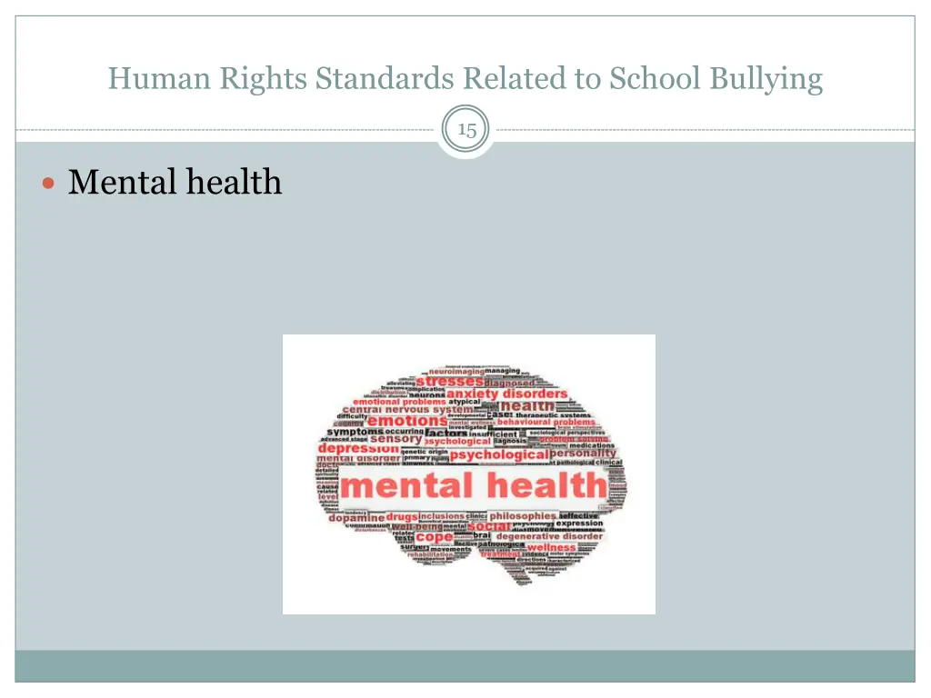 human rights standards related to school bullying 14