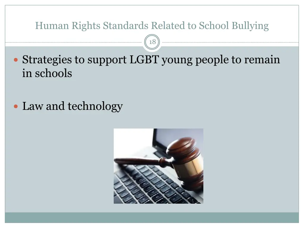 human rights standards related to school bullying 17