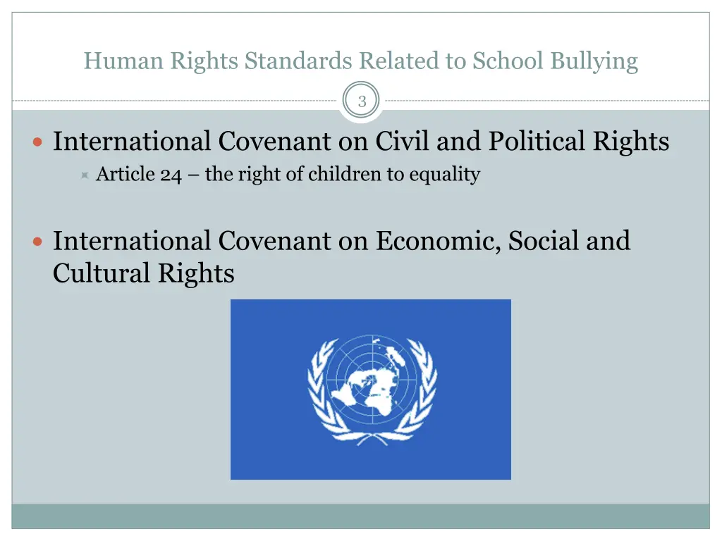 human rights standards related to school bullying 2