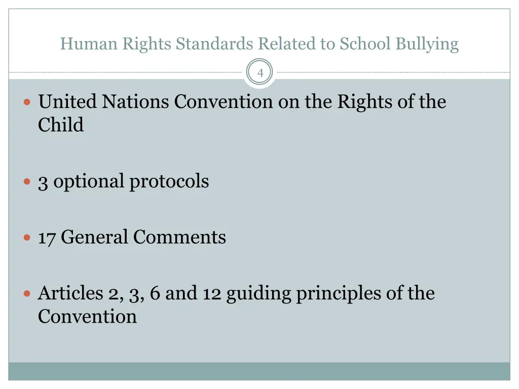 human rights standards related to school bullying 3