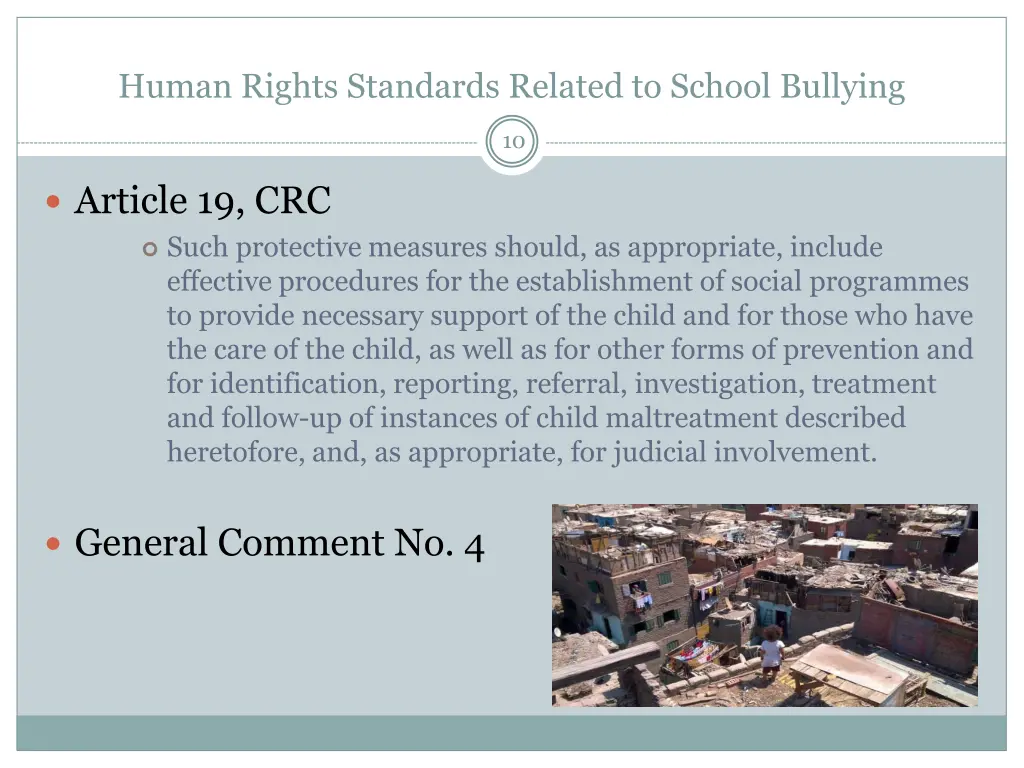 human rights standards related to school bullying 9